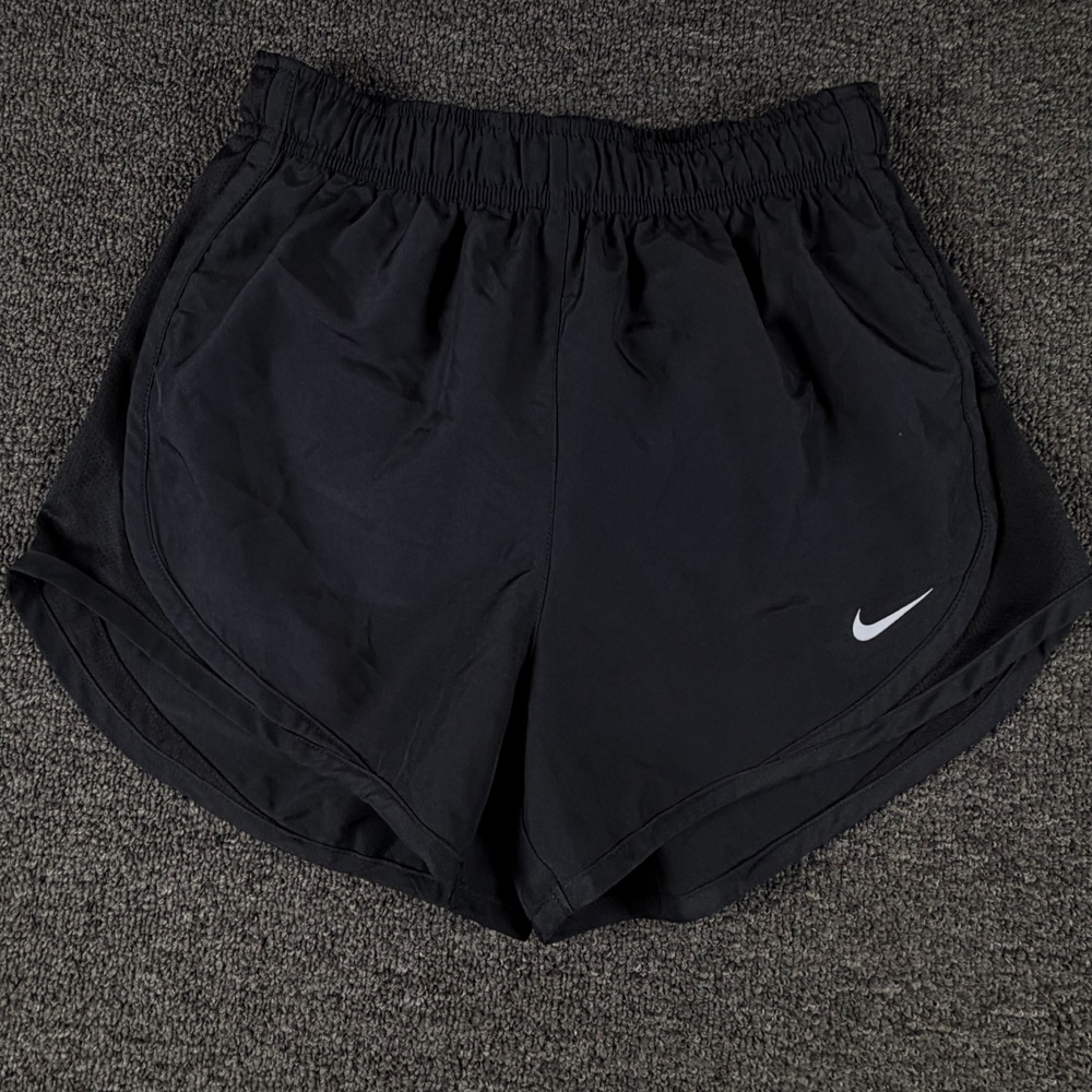 Nike Shorts Womens XS Dri-FIT Running Black Mesh Panels EUC